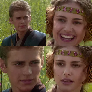 Anakin & Padmé blank meme template
