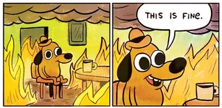 This Is Fine blank meme template