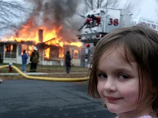 Disaster Girl blank meme template